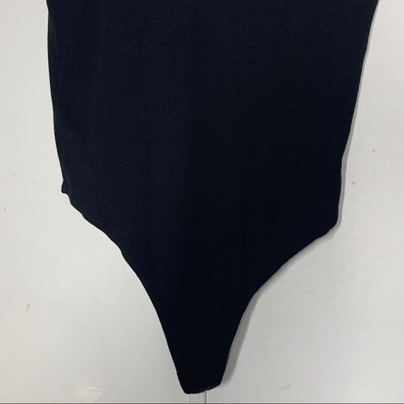 BP Ribbed Cami Black Thong Bodysuit - Picture 6 of 11
